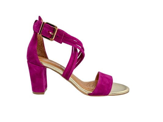 Prestige sandały 2071/OBL/N Purpura-Zamsz