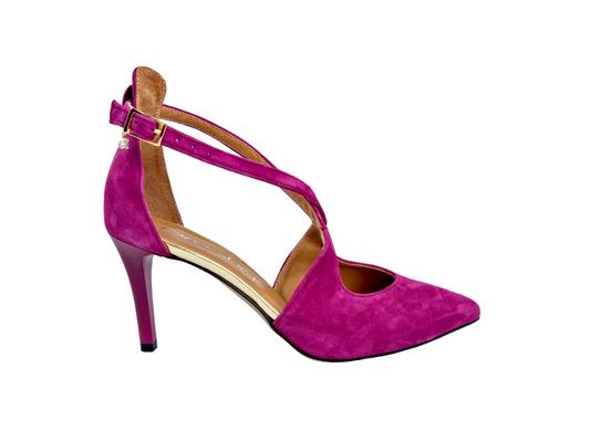 Prestige czółenka 2281/SZP Purpura-Zamsz