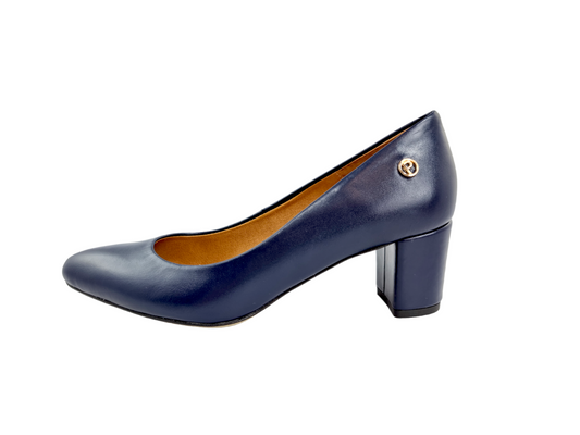 Prestige czółenka 2225/OBL Granat-Lico