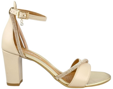 Prestige sandały 2097/OBL/N S-128/Złote-Cekiny